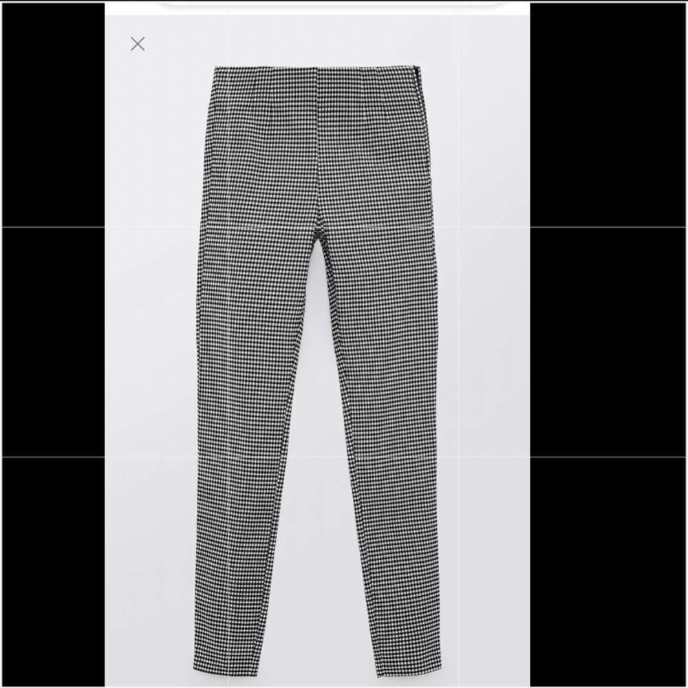 ZARA Plaid Leggings - Picture 4 of 8